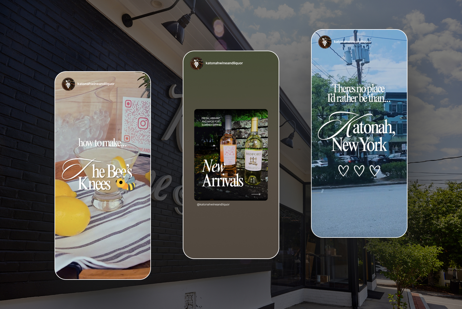 The Katonah Wine & Liquor Instagram grid