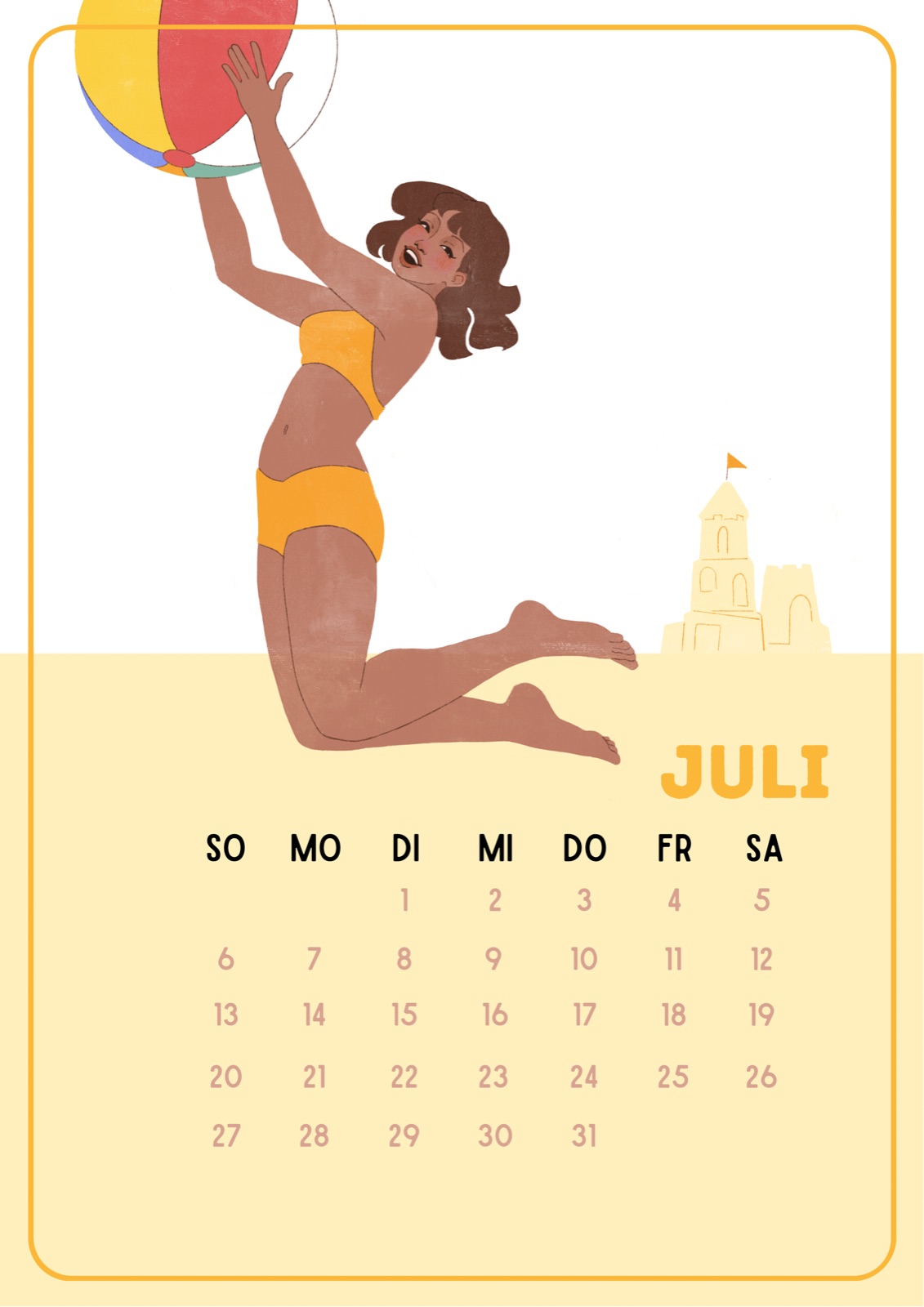 Deutscher Kalender, July page